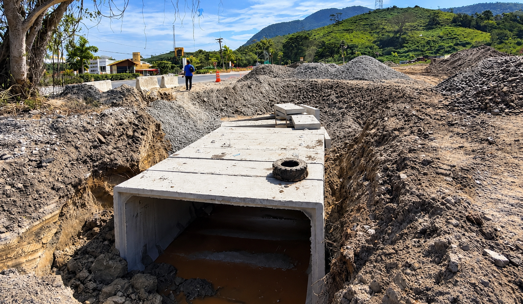 Vale da Figueira recebe obras de drenagem e urbanização para reduzir alagamentos em Maricá